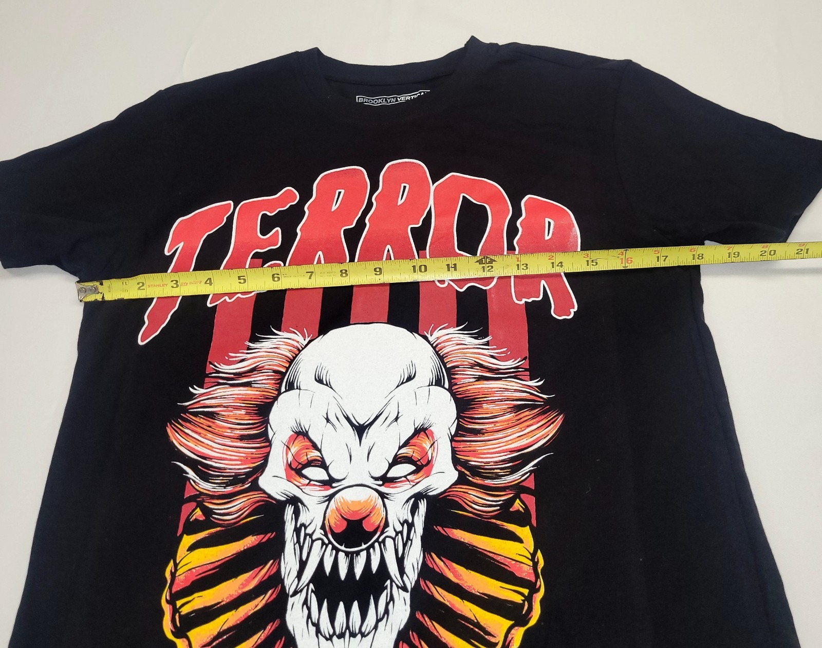 Brooklyn Vertical Unisex Terror T Shirt Black Small