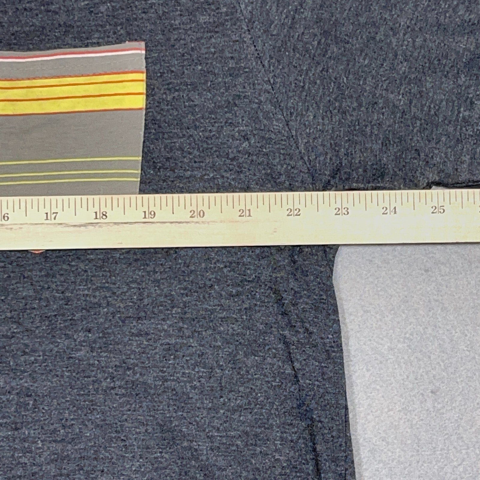 Airwalk Pocket Tee Men XL Regular Fit Charcoal Grey Striped Chest Pocket Skater