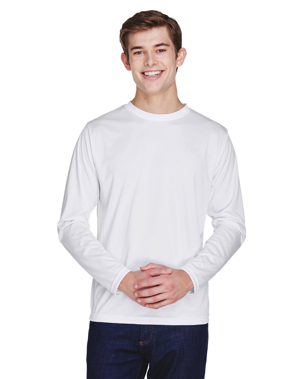 Team 365 Men’s Zone Performance 100% Polyester Long Sleeves T-Shirt TT11L XS-4XL