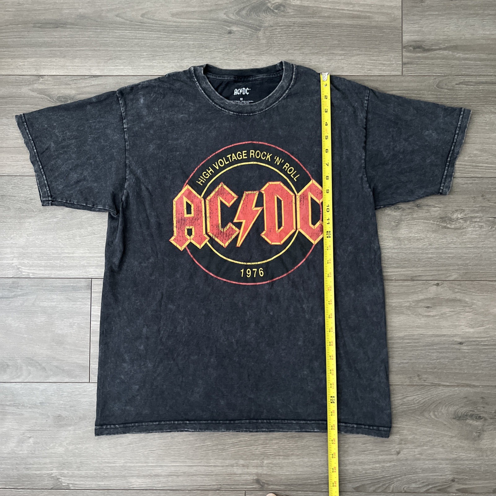 AC/DC High Voltage Tour T Shirt Mens M Black Short Sleeve