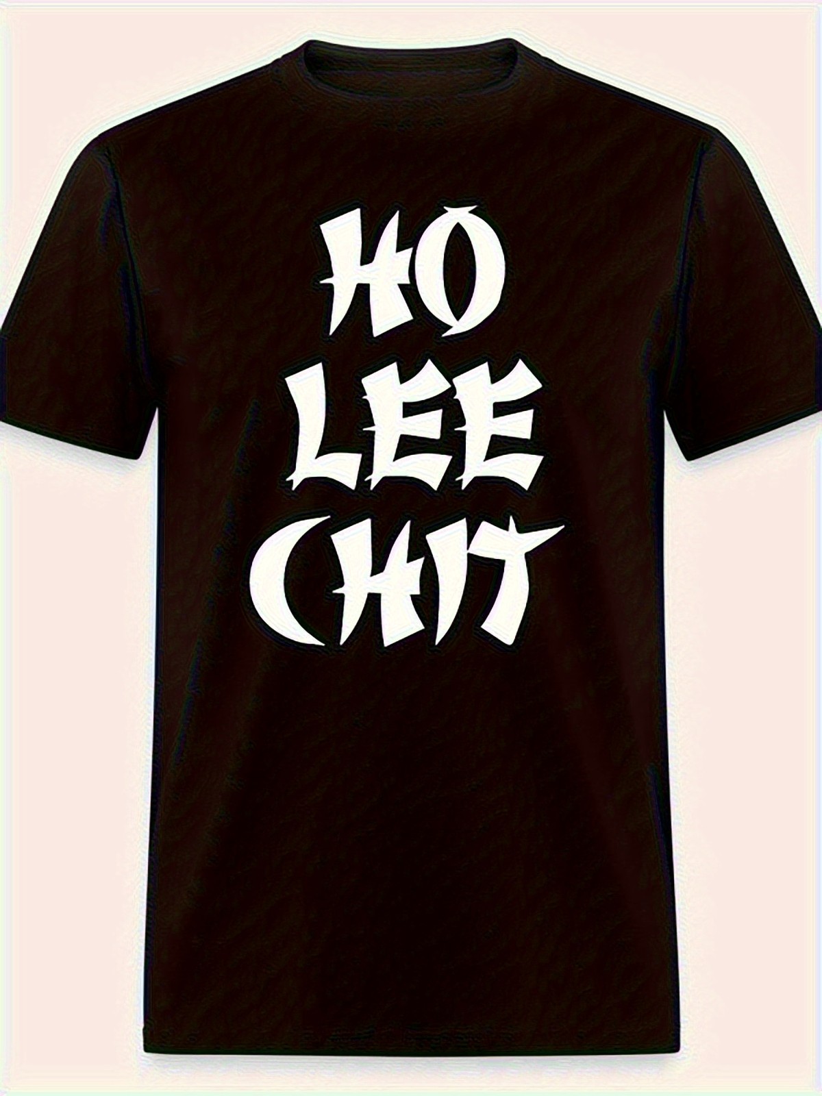 All-Season Wear Black Knit Fabric HO LEE CHIT FUNNY Dad Fathers day top bir