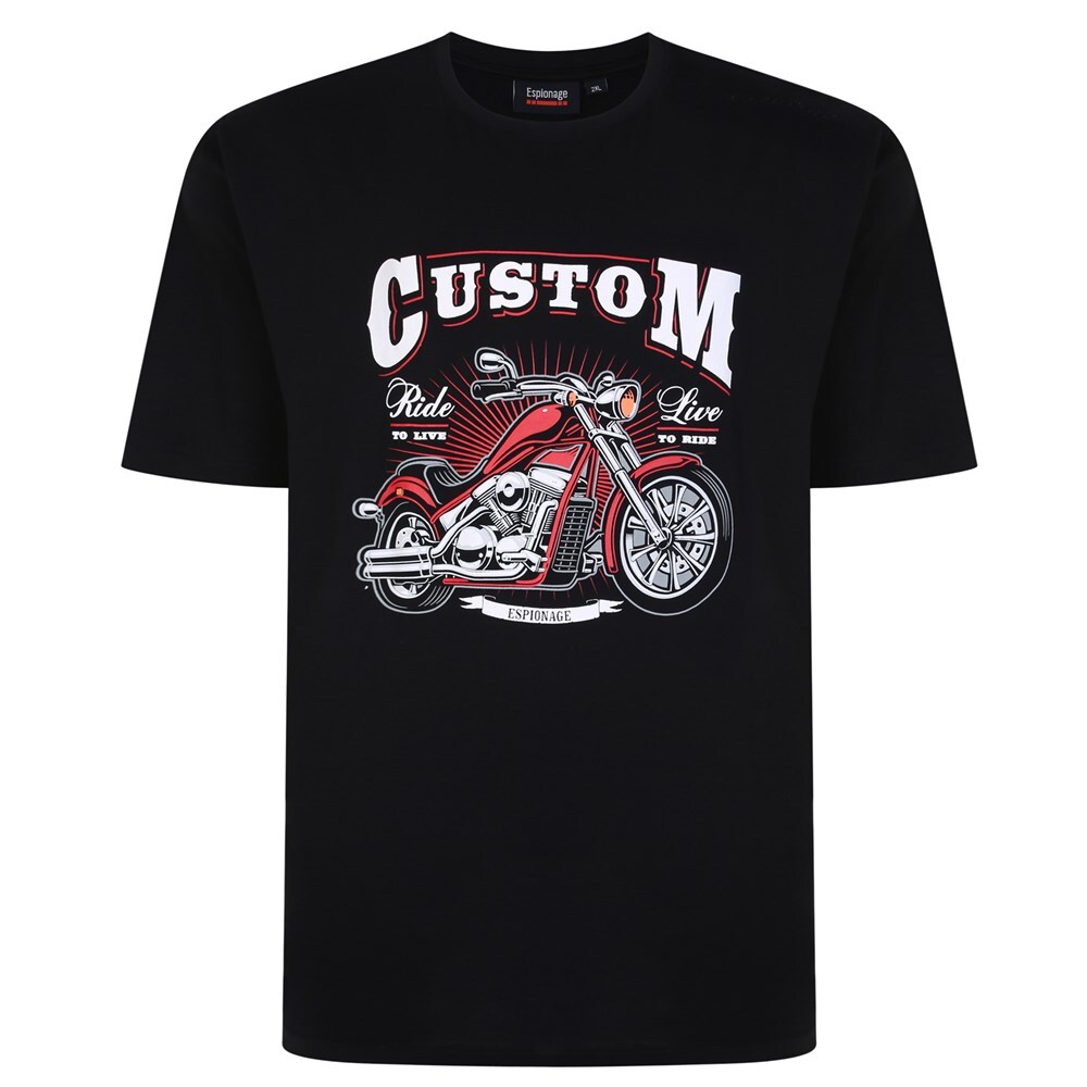 ESPIONAGE T363 CUSTM MOTORCYCLE TEE SHIRT 2XL3XL 4XL5XL6XL7XL8XL