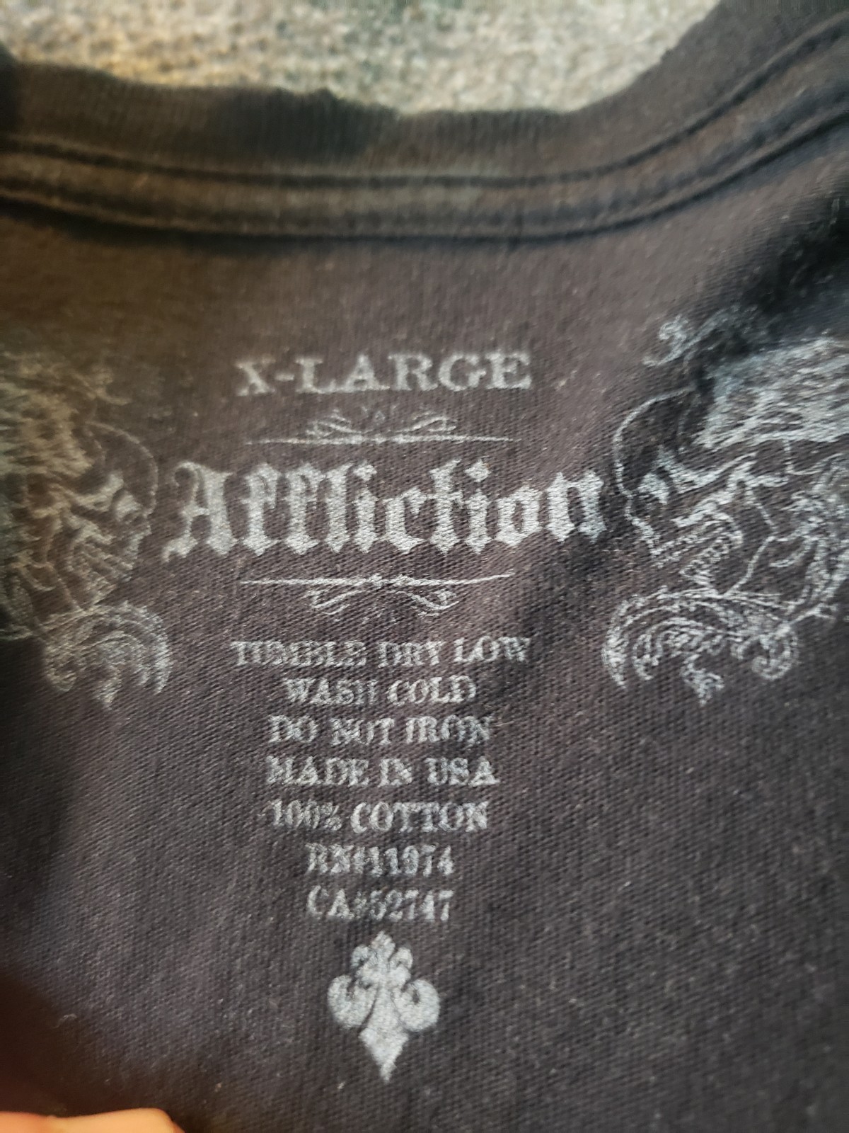 vintage XL Affliction Puppet Master t-shirt skeleton god and devil.