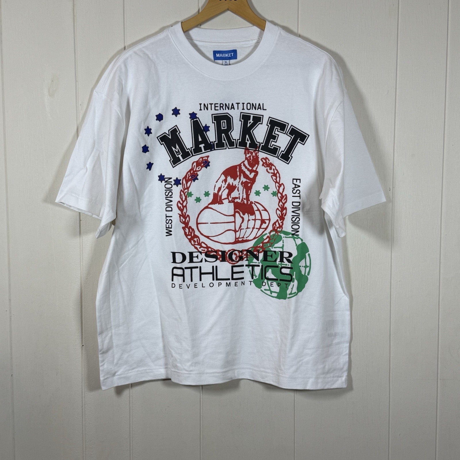 Rare Market Studios Designer Athletics T-shirt Mens XL Streetwear Sold Out BNWT