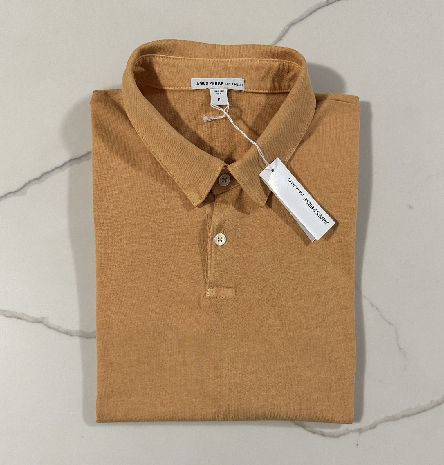 JAMES PERSE Men’s Suede Jersey S/S Polo Retail: $135 (NWT)