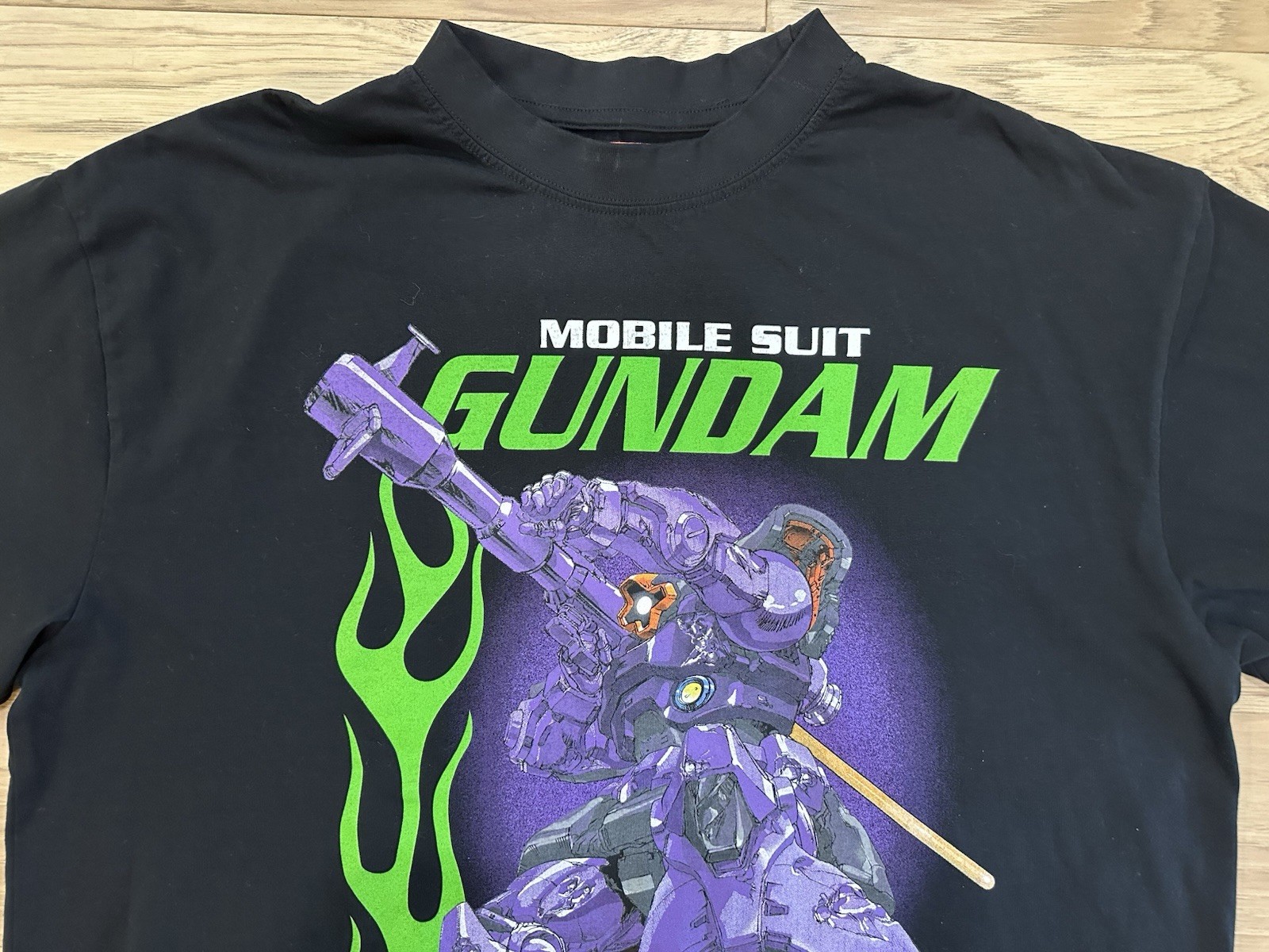 Loiter X Mobile Suit Gundam XL Black Short Sleeve Tshirt MS-09 Dom Excellent