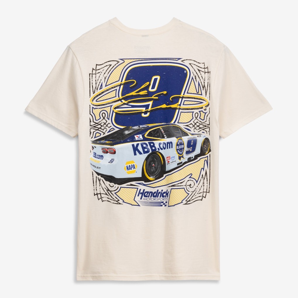 Chase Elliott #9 NASCAR Shirt Kelley Blue Book Racing Driver Tee