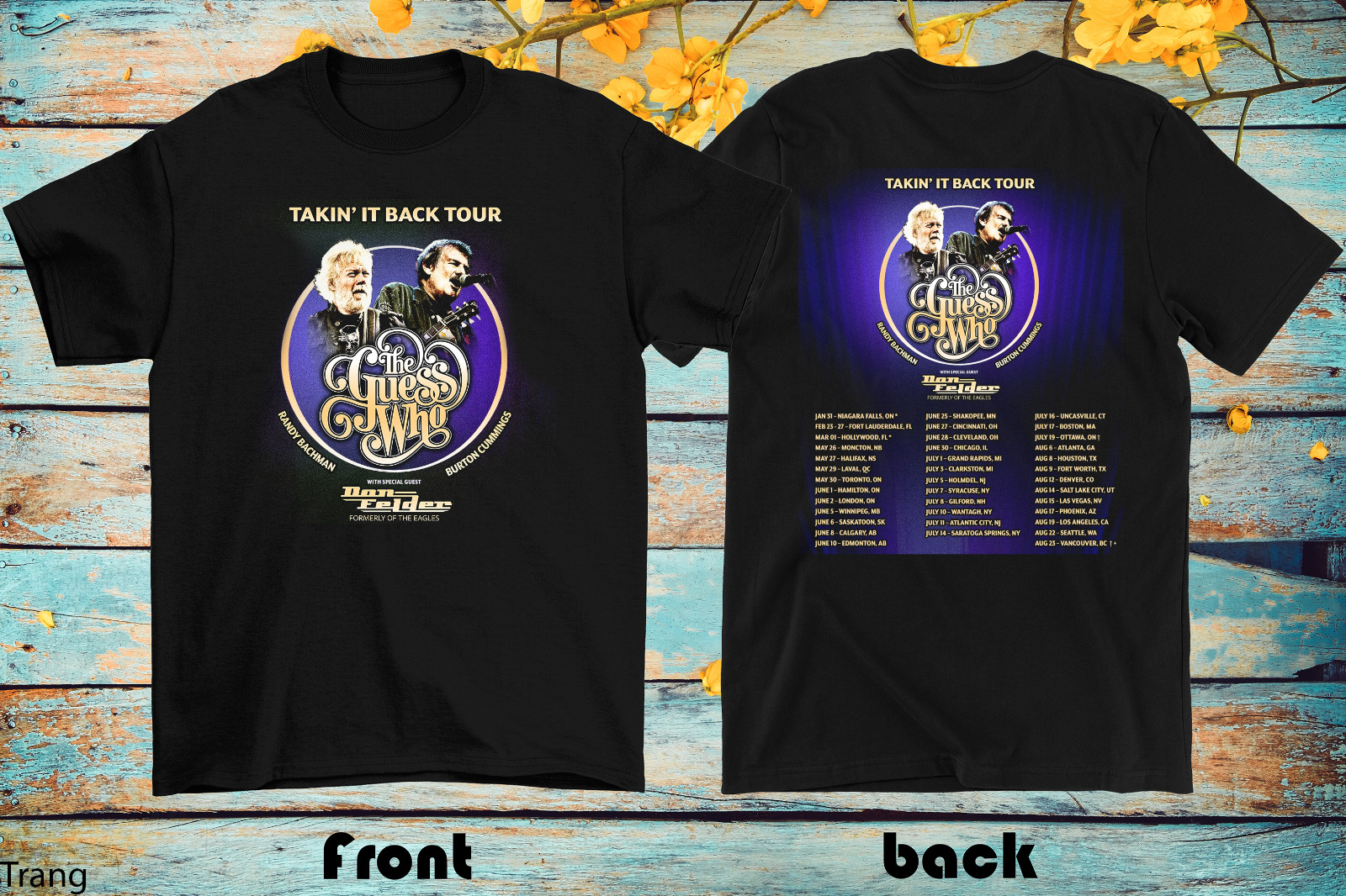 2 Sides 20 26 Takin It Back Tour The Guess Who Shirt Unisex S-5XL EM1519