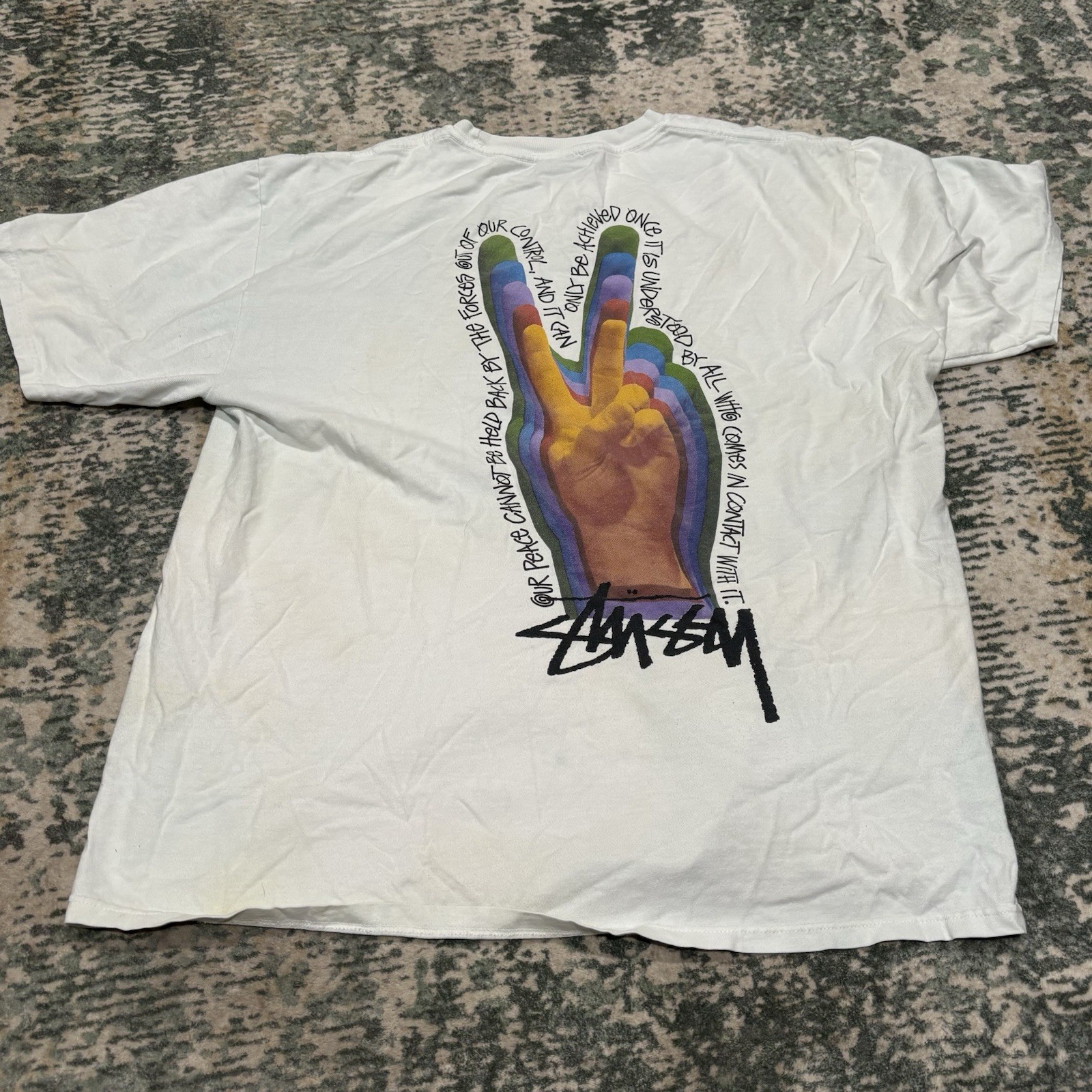 Stüssy Peace Sign T-shirt XL