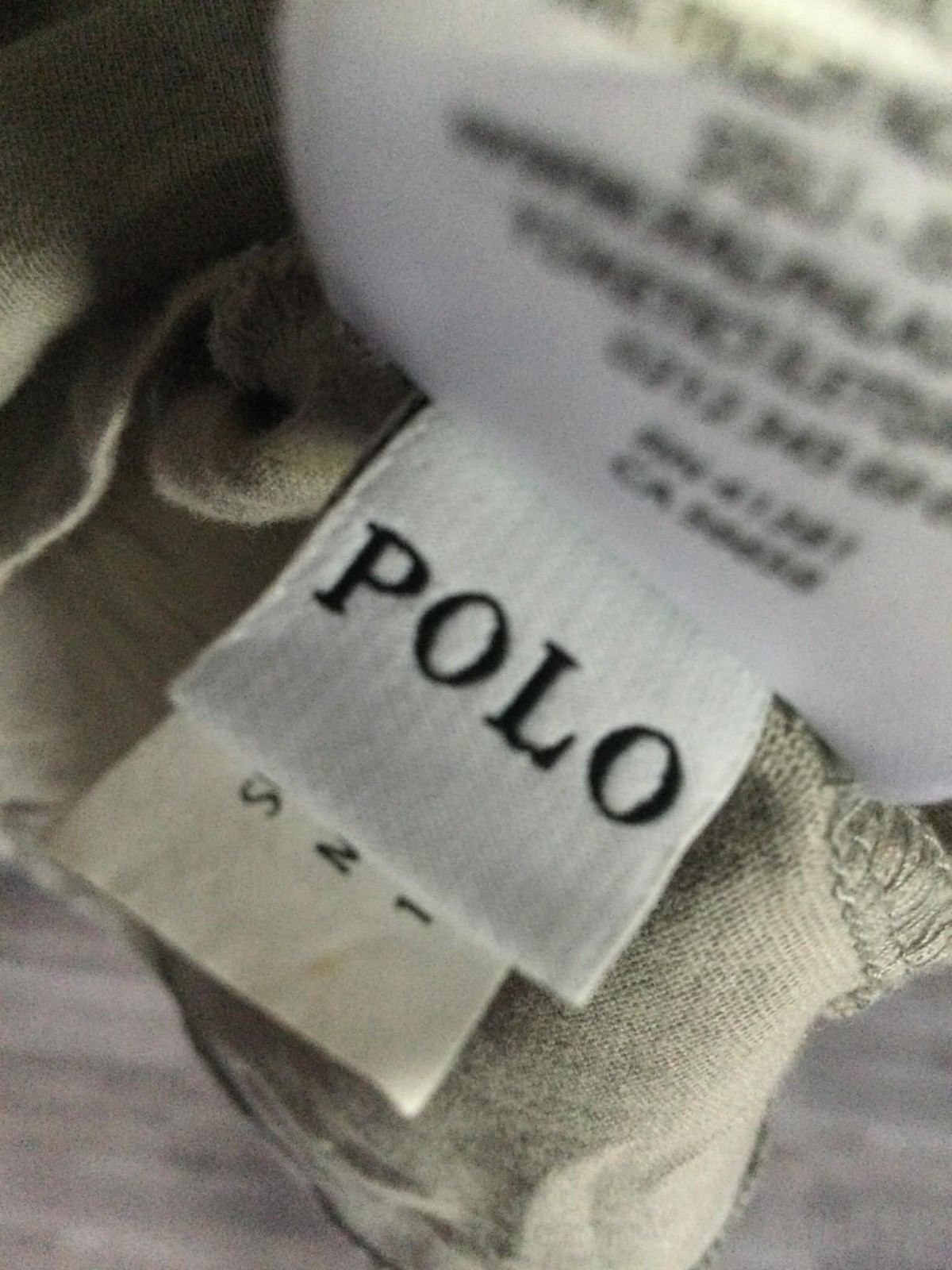 Polo Ralph Lauren Logo T-Shirt Men’s M Gray Classic Fit Crew Neck Short Sleeve