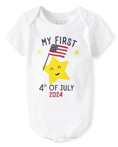 unisex-baby and Newborn All Holidays 18-24 Months My First Fourth of July 2024