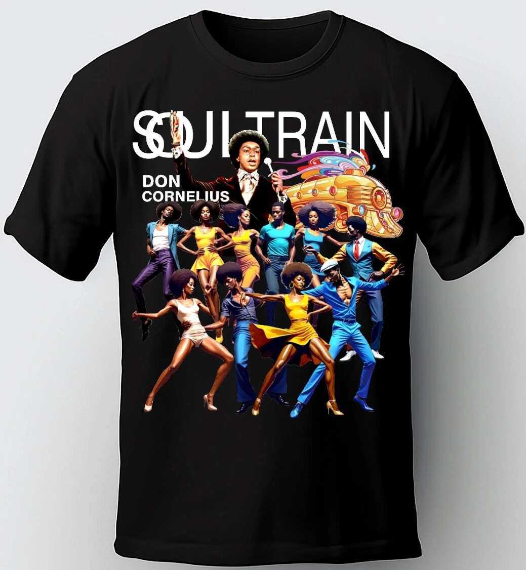 Marvin Gaye SOUL TRAIN BLACK T Shirt bLACK Cotton Unisex S-5XL 1H1240