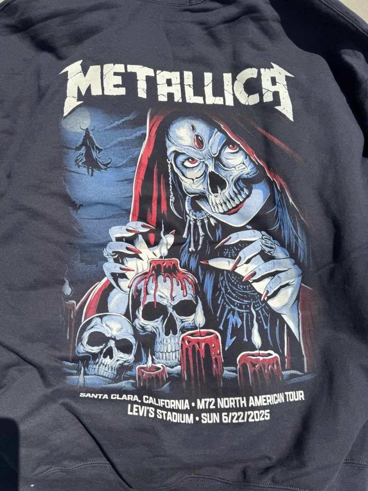 Metallica T-Shirt Reprint Santa Clara 6/22/2025 Brandon Heart Art S-4XL