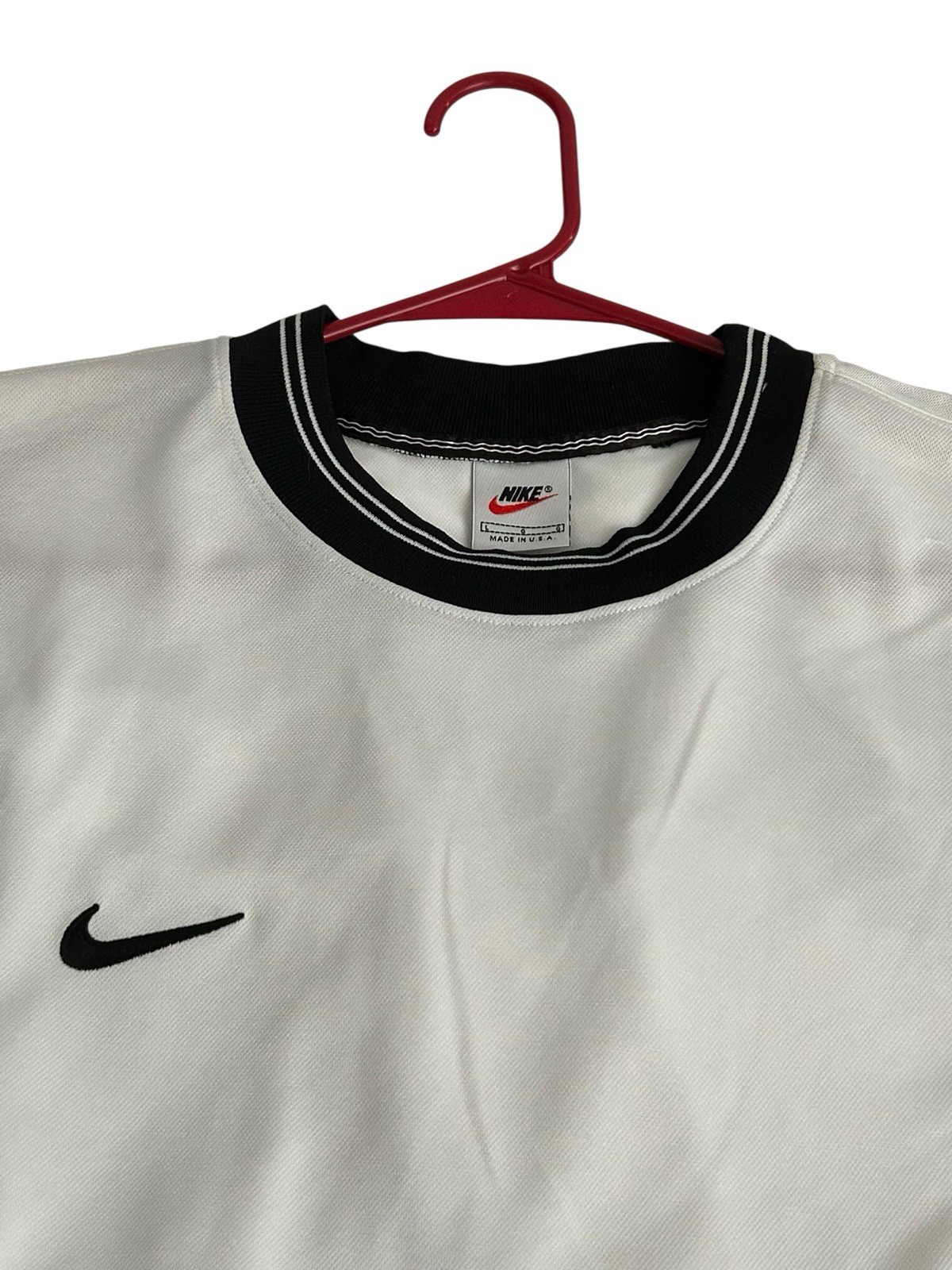 Vintage 90s Nike Team Cheat Swoosh Size L Warmup Gym Training Made In USA NWT