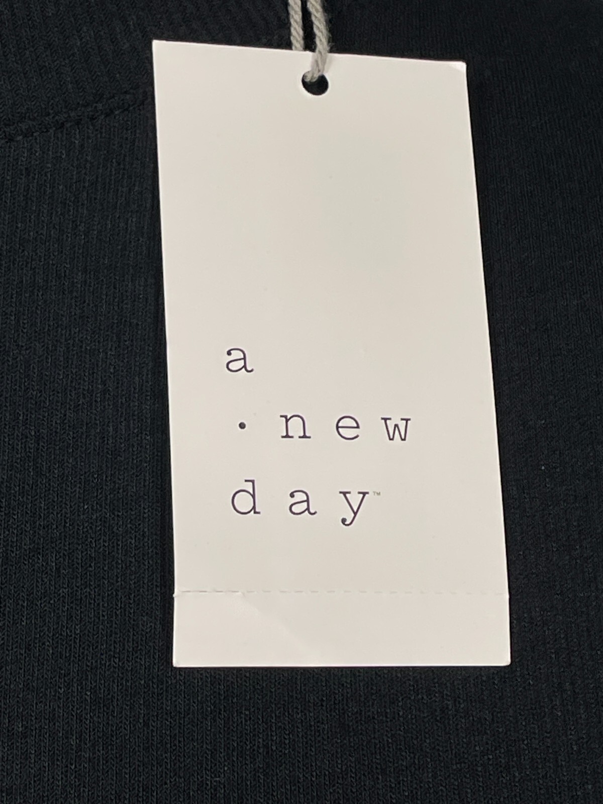 A New Day Black Cotton Blended Crew Neck T-Shirt Top Women’s SMALL NWT