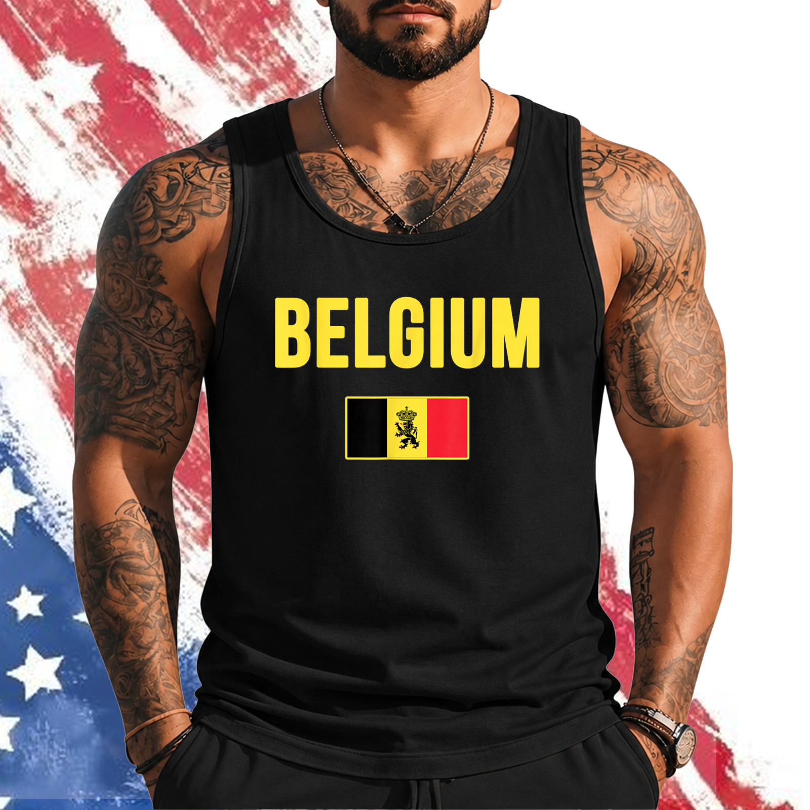 Belgium Belgian Flag Souvenir Belgie Tank top