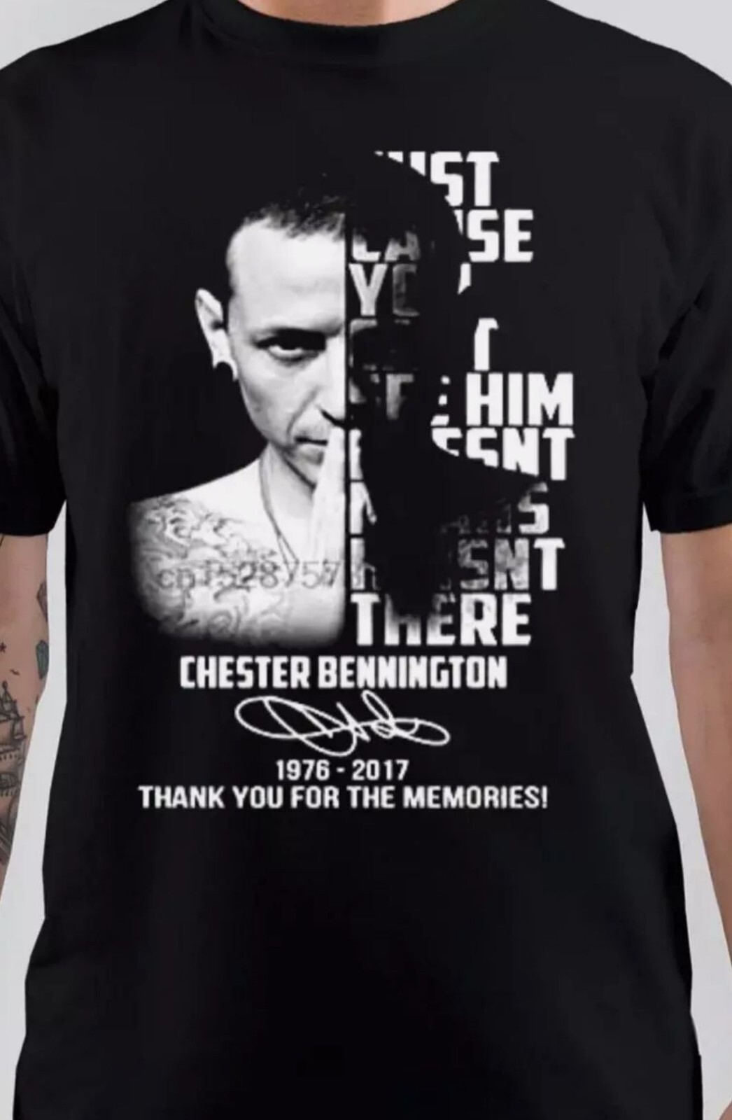 Rare Chester Bennington 1967-2017 Black All Size Shirt