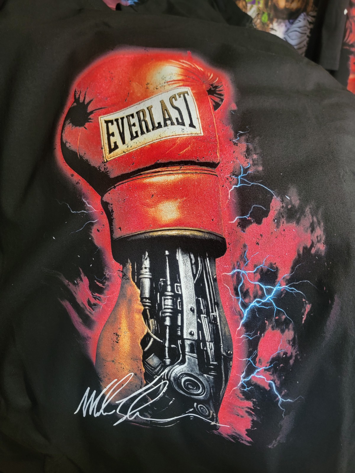 IRON MIKE ON A SHAKA HEAVYWEIGHT GARMET DYED T SHIRT “MODERN”