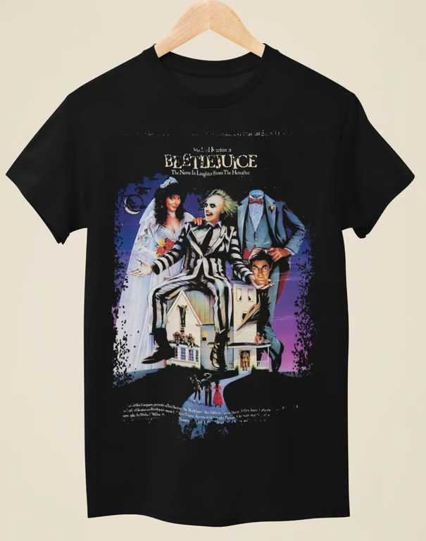 Beetlejuice – Movie Poster Inspired Tee, S -4XL Unisex T-Shirt NEW