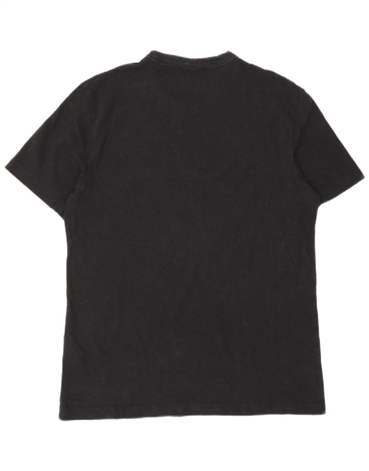 Cos Mens T-Shirt Top Large Black Cotton CZ09