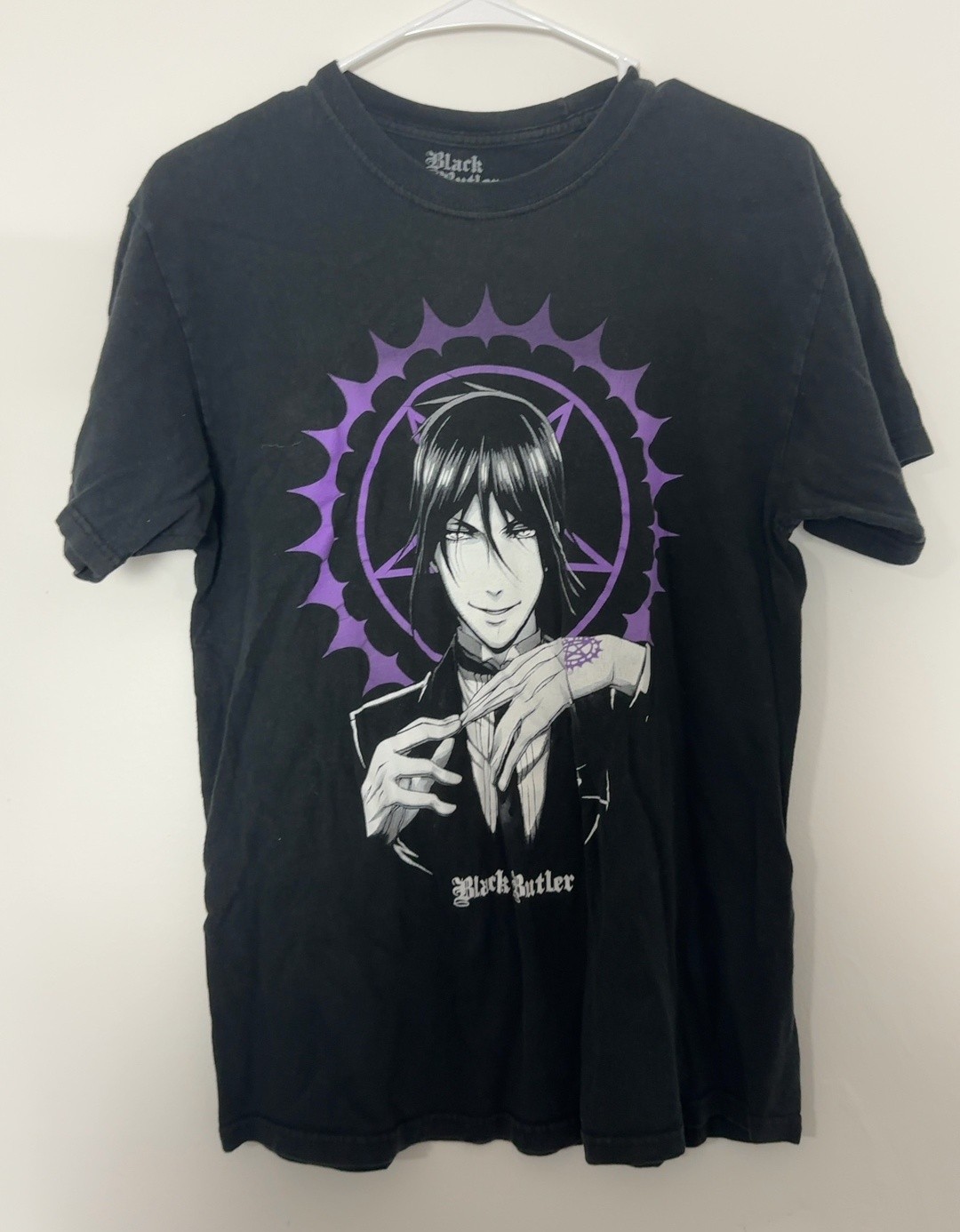 Black Butler Anime Funimation Black Graphic T-Shirt Men’s Size Medium