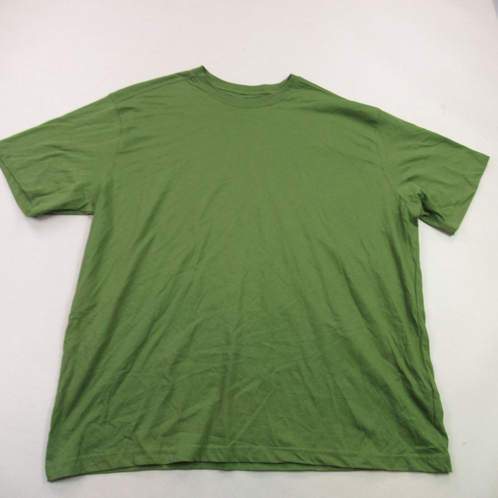Blue Mountain Shirt Mens 2XL Short Sleeve Crew Neck Stretch Lightweight Green