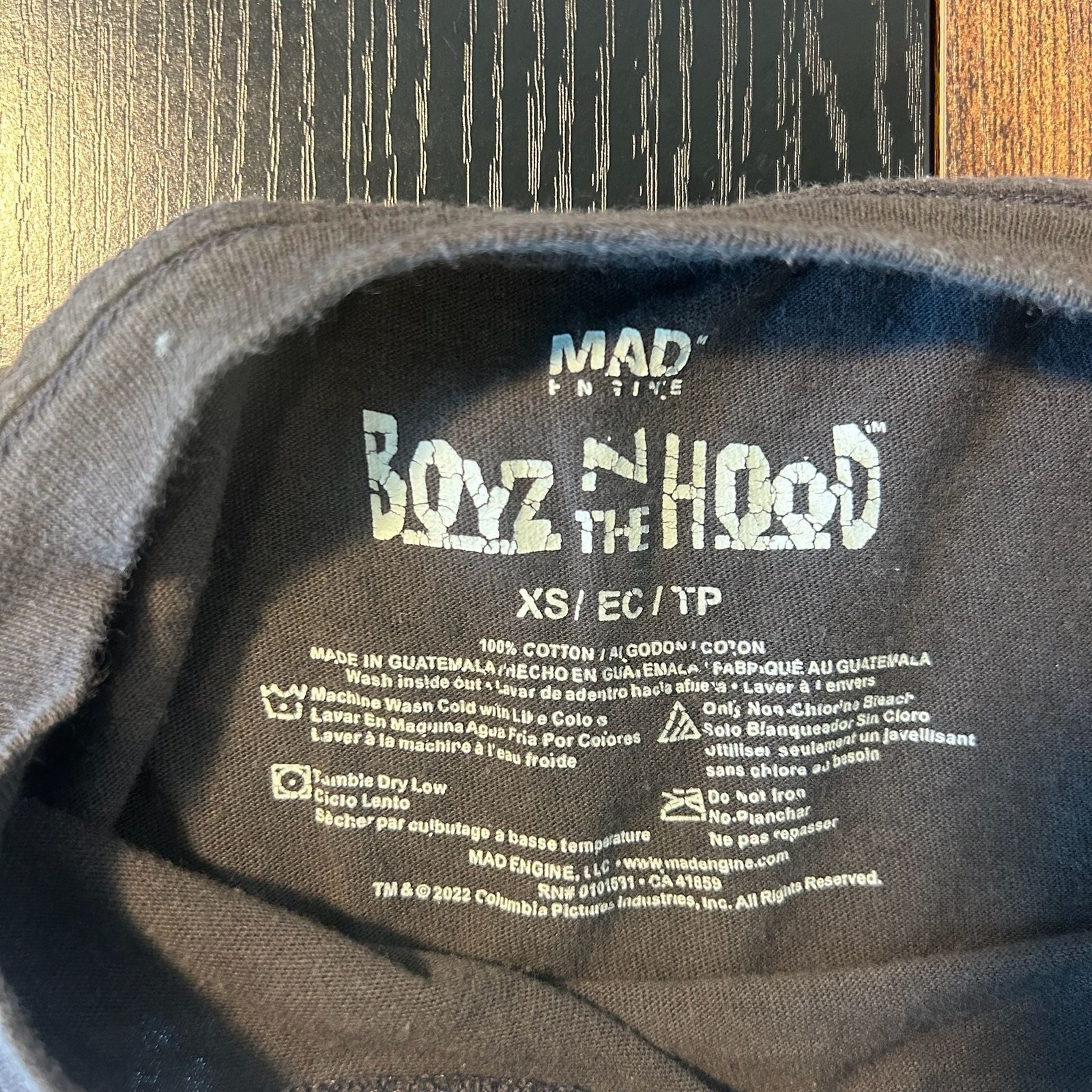 Mad Engine Boyz N The Hood Ice Cube 1991 Graphic T-Shirt
