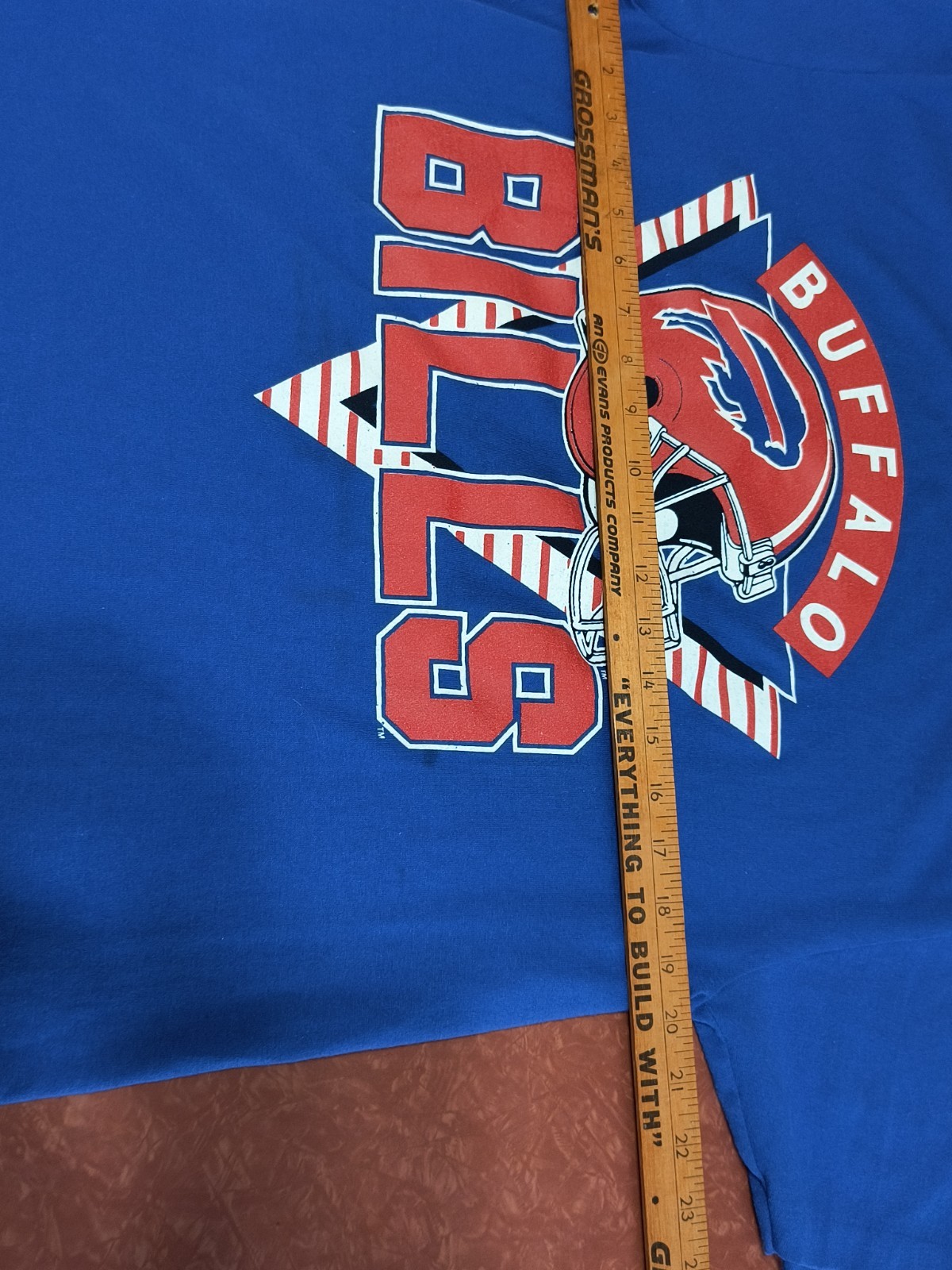 Buffalo Bill’s Blue Short Sleeve T-Shirt Men’s Large (42-44) Trench USA VTG