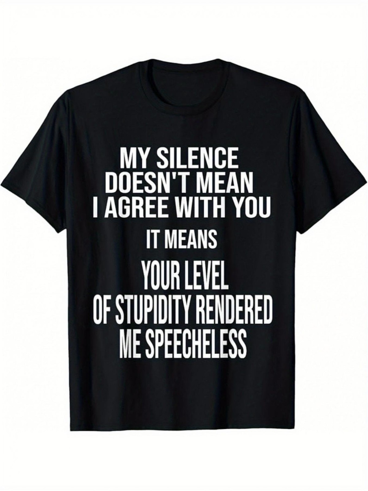 1 Funny satire quote t-shirt round neck t-shirt unisex casual wear shirt Summer↗