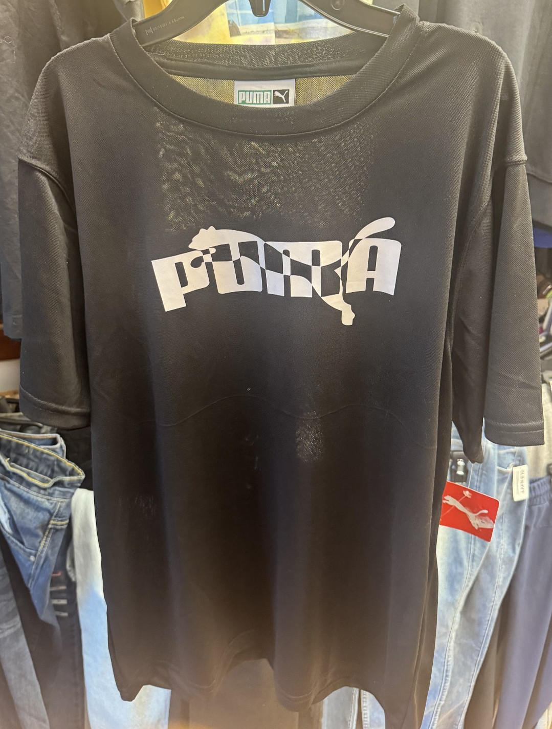 PUMA Forever Better Trendy Black Tee T-Shirt Size-US-S