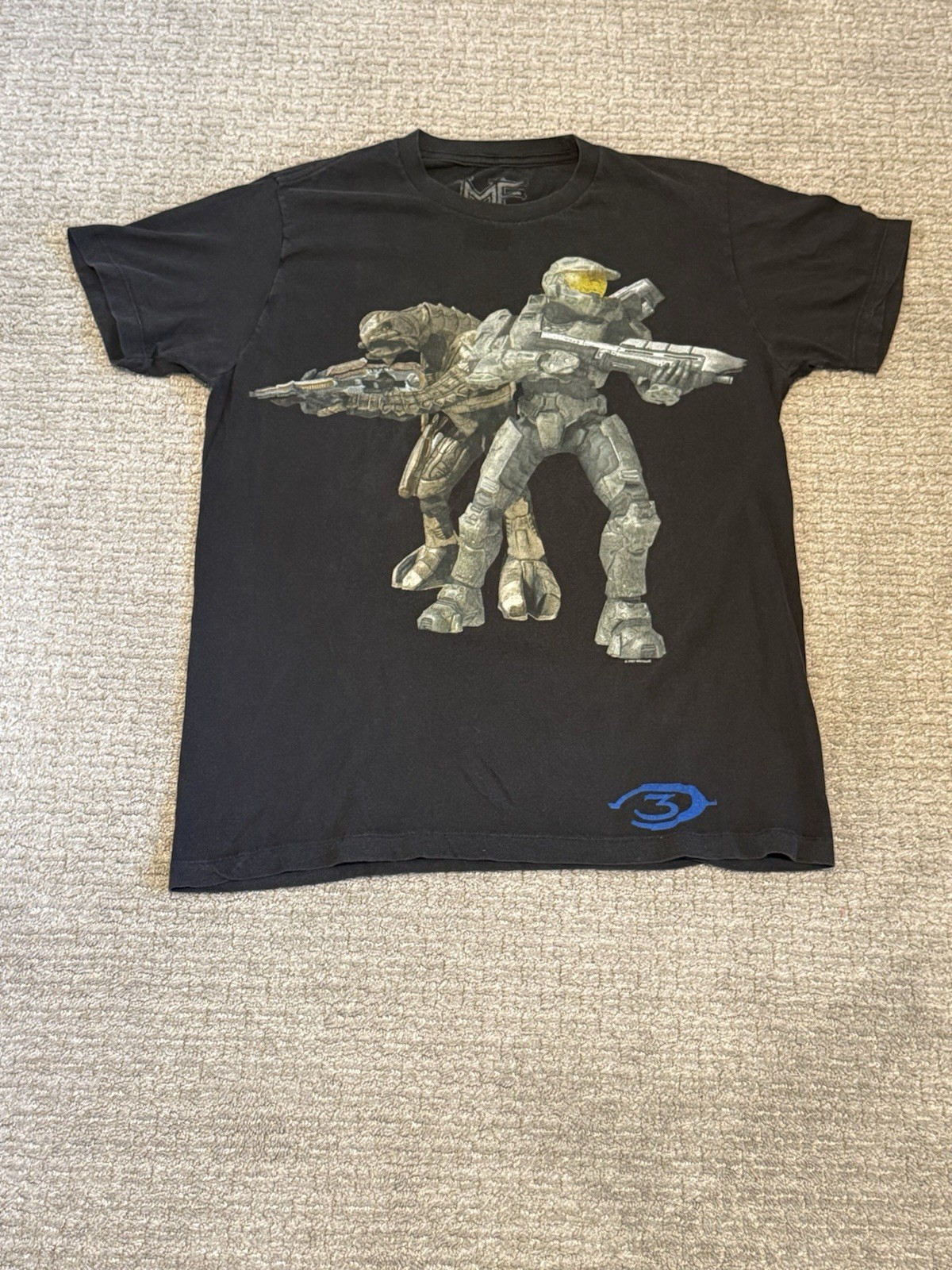 Y2K Halo 3 Bungie Xbox 360 Master Chief Arbiter Video game T Shirt Size Large