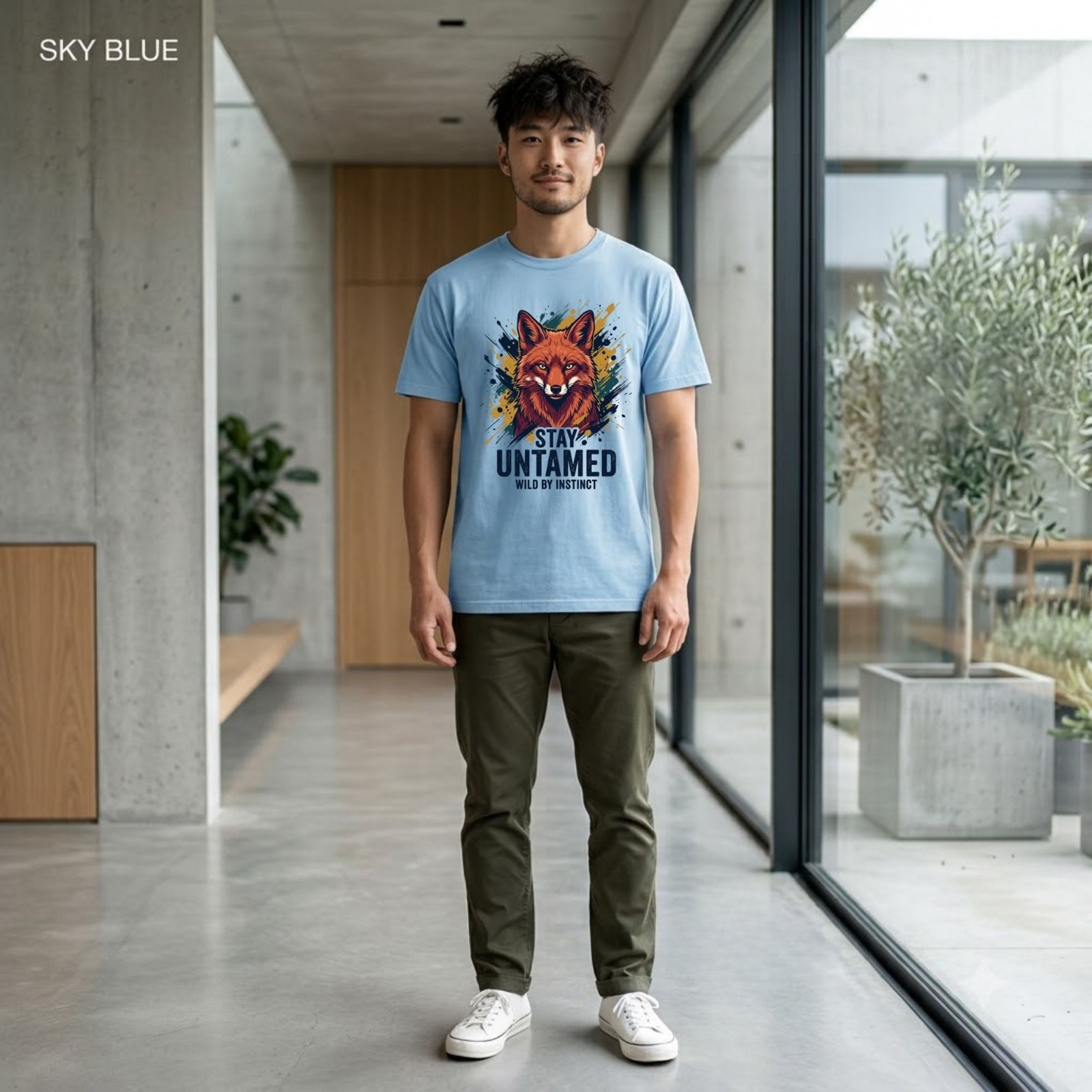 Stay Untamed Wild Fox Nature Wildlife Graphic Shirt Freeships