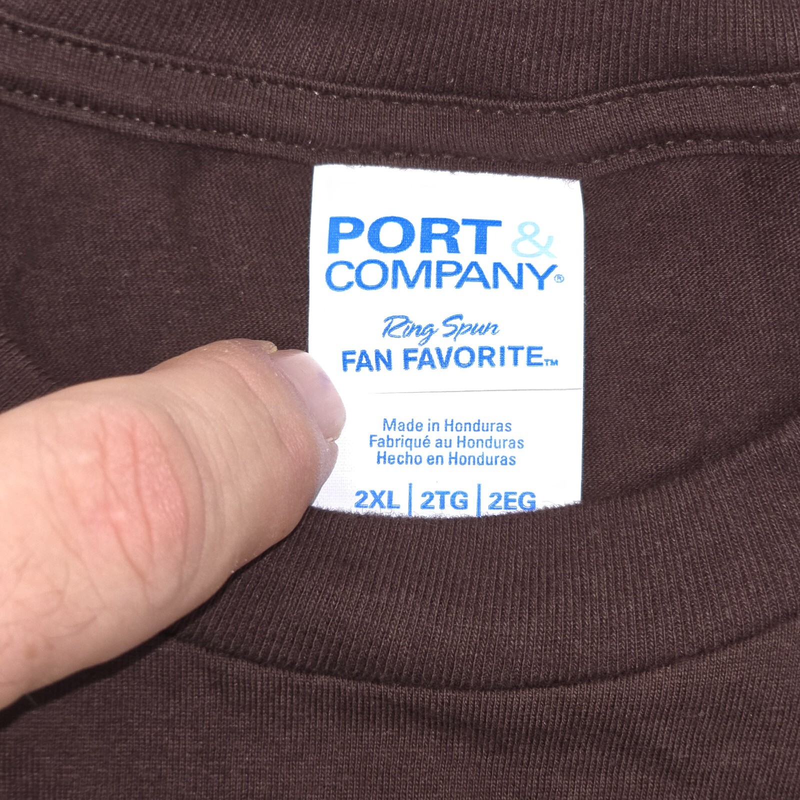 Port & Company Pluto Never Forget Shirt Men’s 2XL Brown Ring Spun Fan Favorite