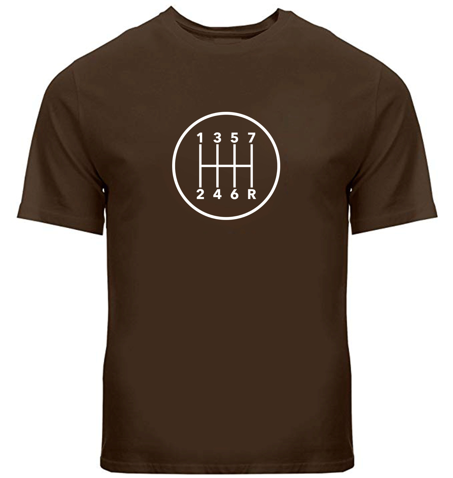 Manual Transmission Gears Shift Pattern 7 Speed Stick T-Shirt Manual Gearbox Car