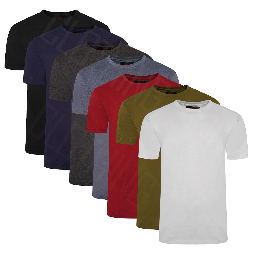 FORGE KINGSIZE COLOURED PLAIN T SHIRT 7 COLOURS 2XL to 8XL