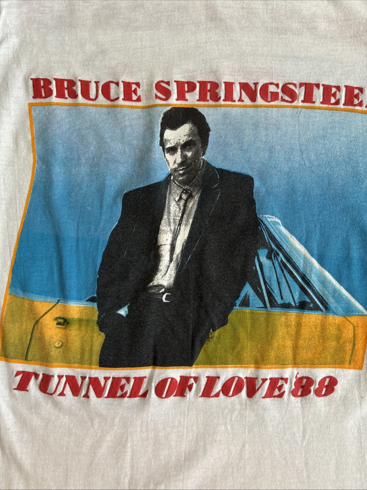 Vintage 1988 Bruce Springsteen Tunnel Of Love Rock Tour Band Shirt Men’s Size L