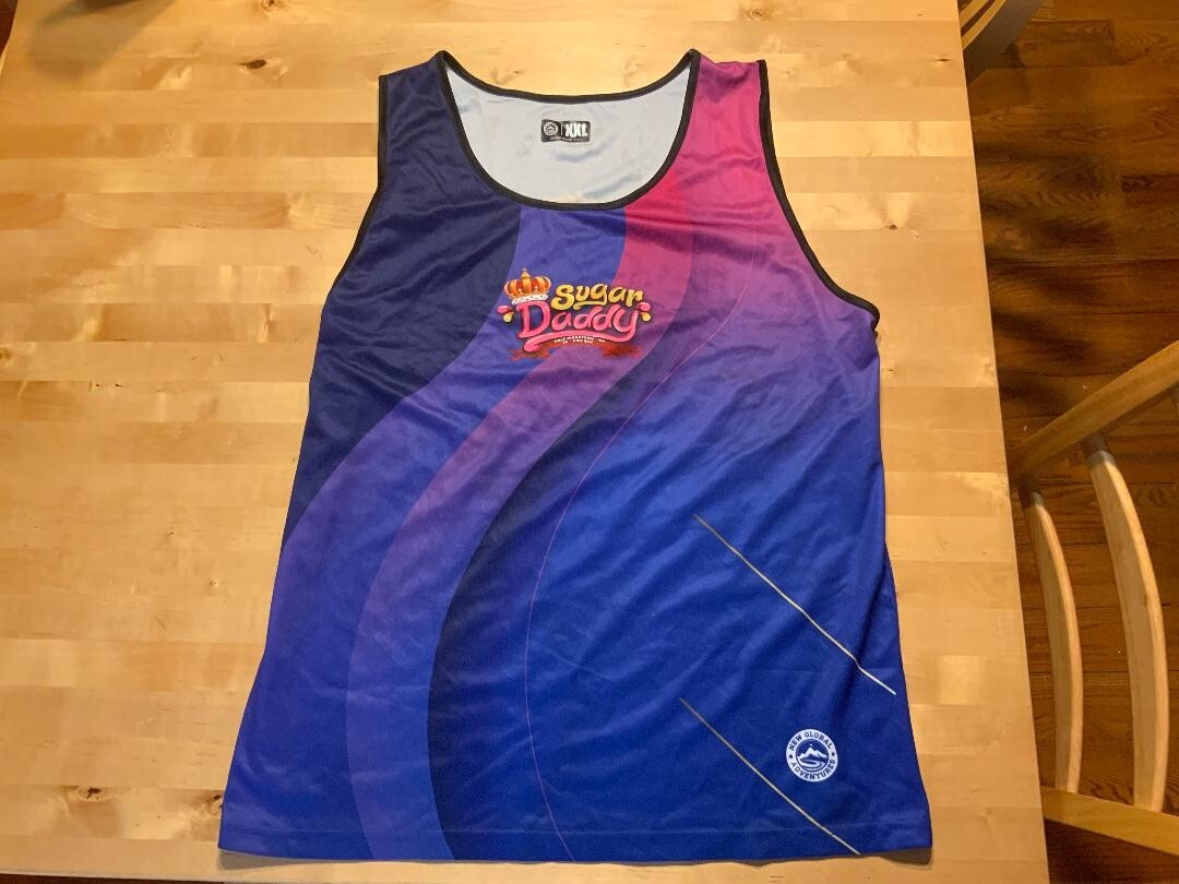 sugar daddy 10k run tank top xxlarge