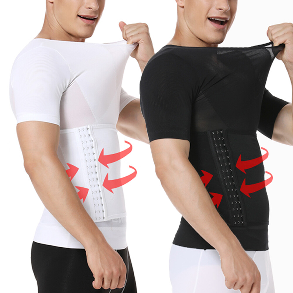 Fajas Para Hombres Faja Reductora De Hombre Body Shaper Tummy Control Tee Shirt