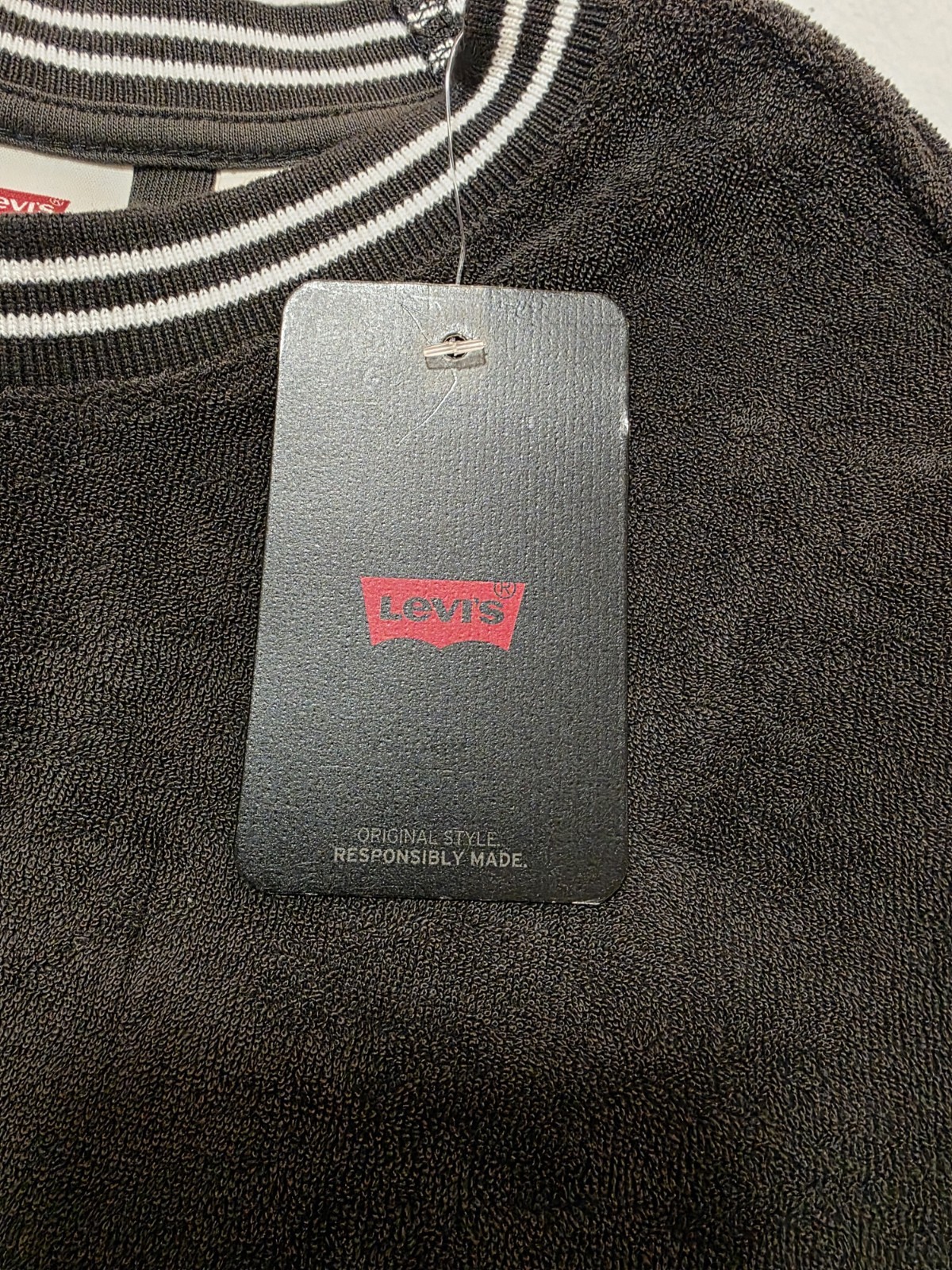 Levis Men’s Pocket Towel Type Material Loose Fit T-shirt Size Small NWT
