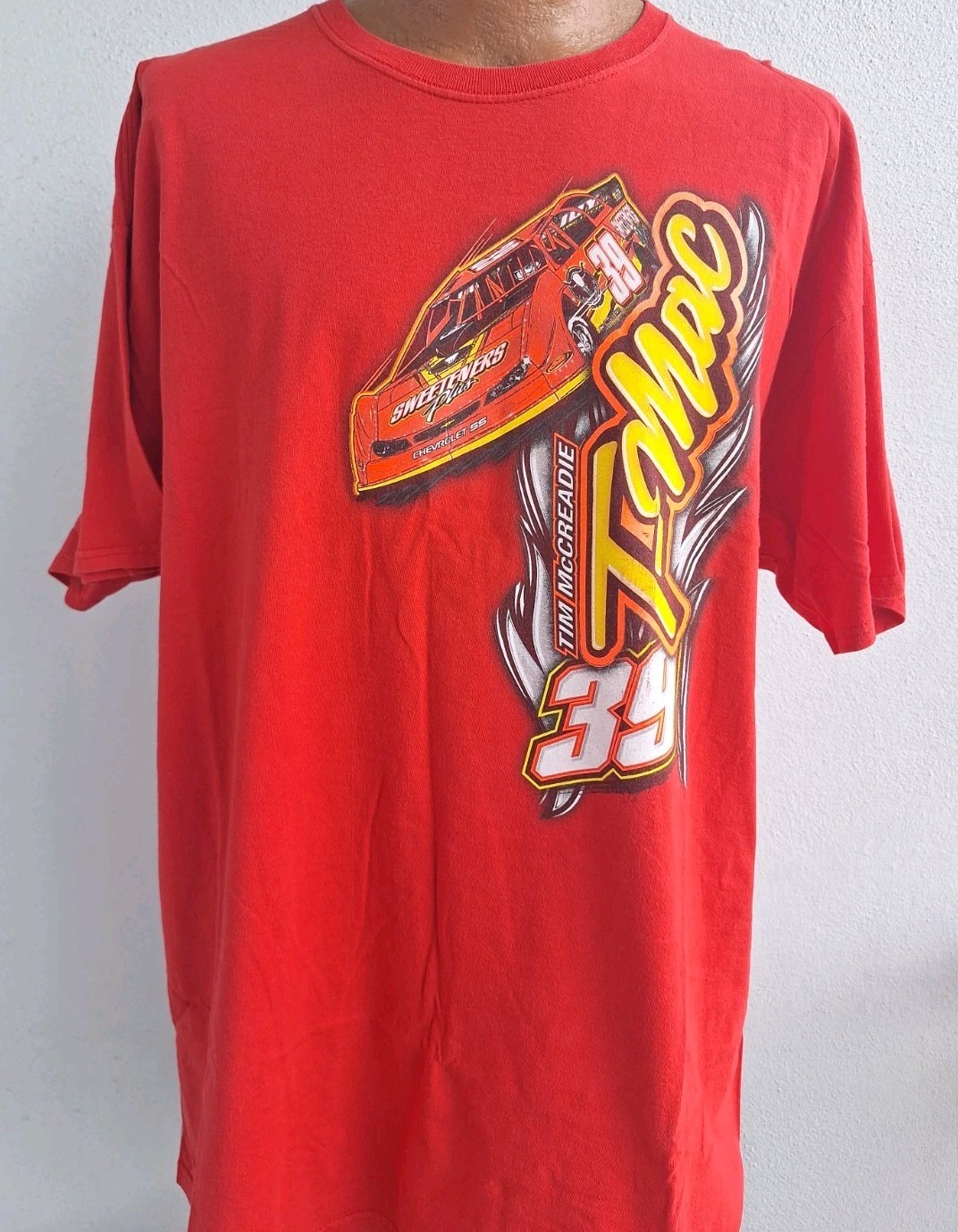 Tim McCreadie Shirt Mens 2XL XXL Red Dirt Track Racing 39 Graphic Race TMAC Tee