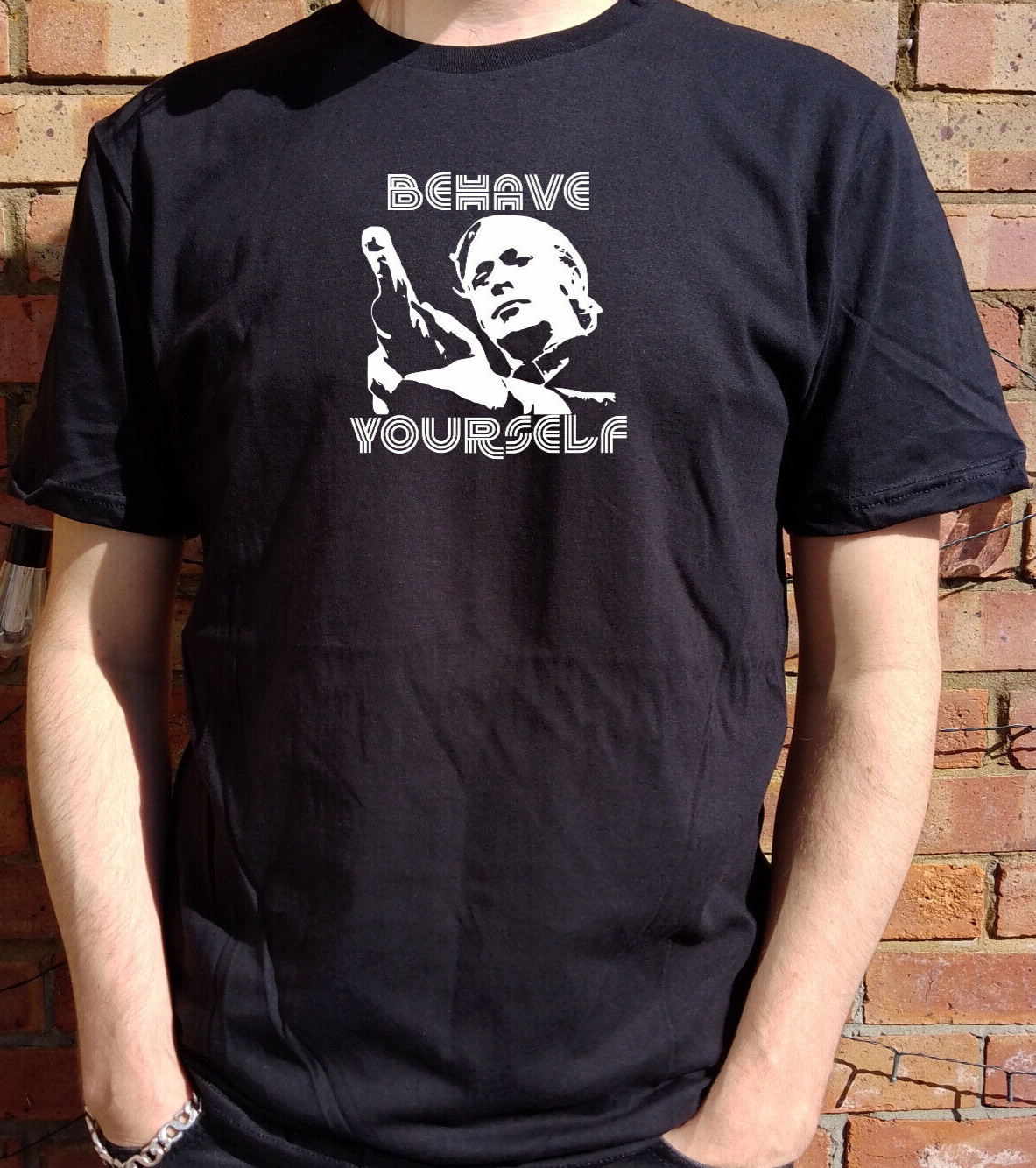 Michael Caine ‘Behave Yourself’ T-Shirt – Get Carter, Various Colours