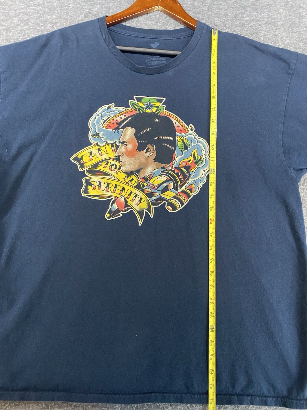 Serenity Firefly Movie TV Show Blue Graphic T-Shirt Men’s XXL Tee Fury See Pics