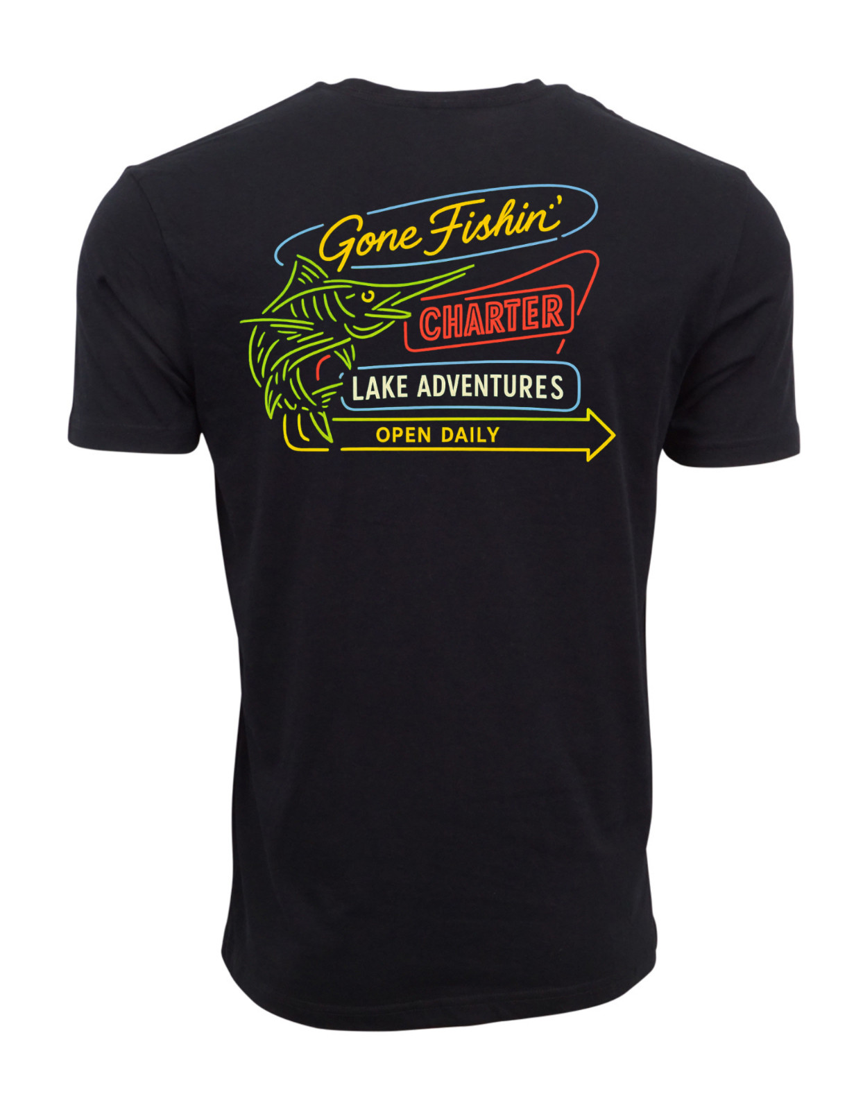 Gone Fishin Charters Mens Graphic T shirt