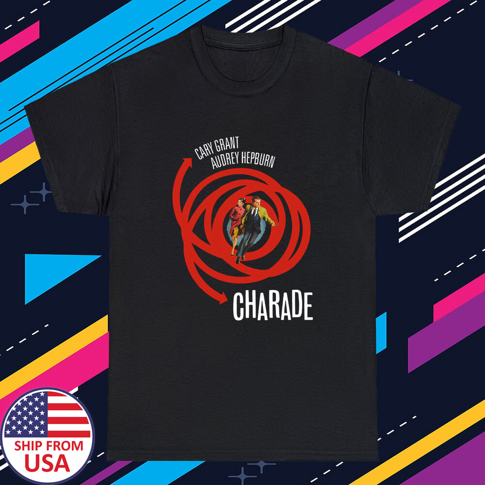 Charade 60’s 1960 Movie Men’s Black T-Shirt Size S-5XL