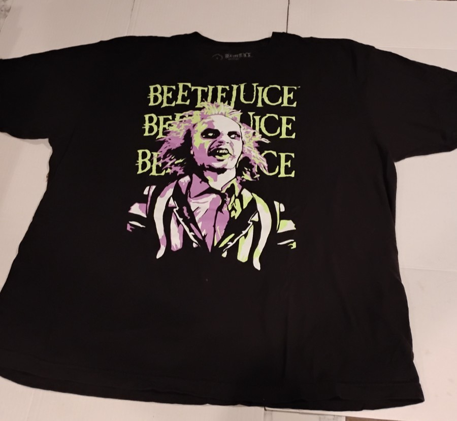 Bettlejuice Black 2XXL Tee-Shirt Good Free Ship