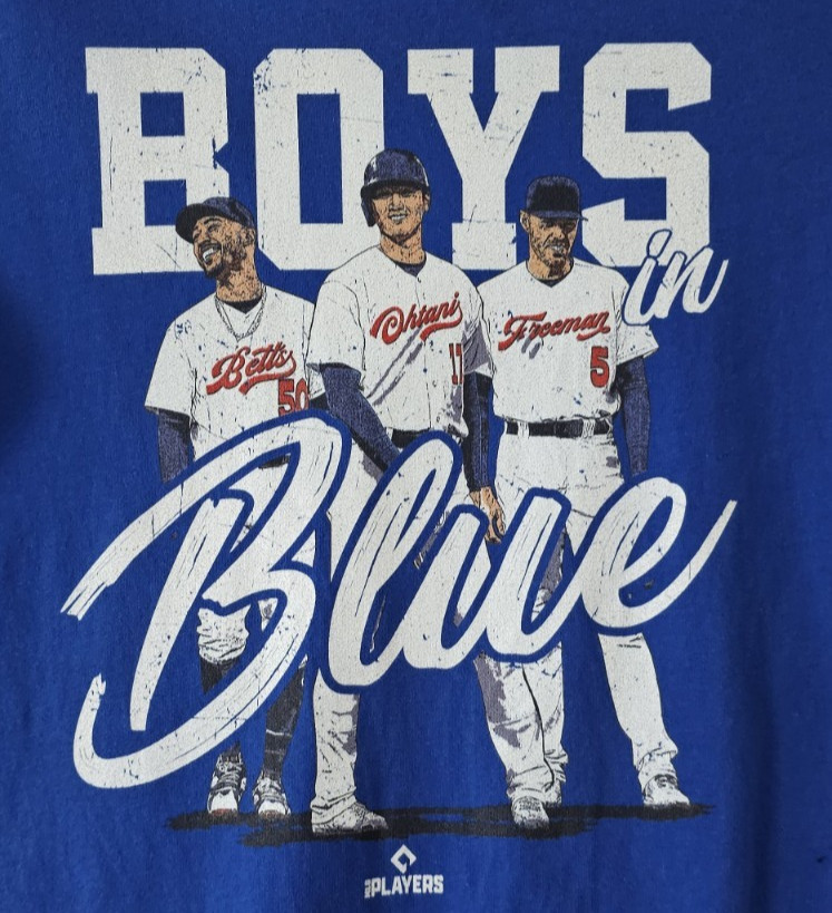 Los Angeles LA Dodgers Baseball Boys in Blue T-Shirt Medium Unisex