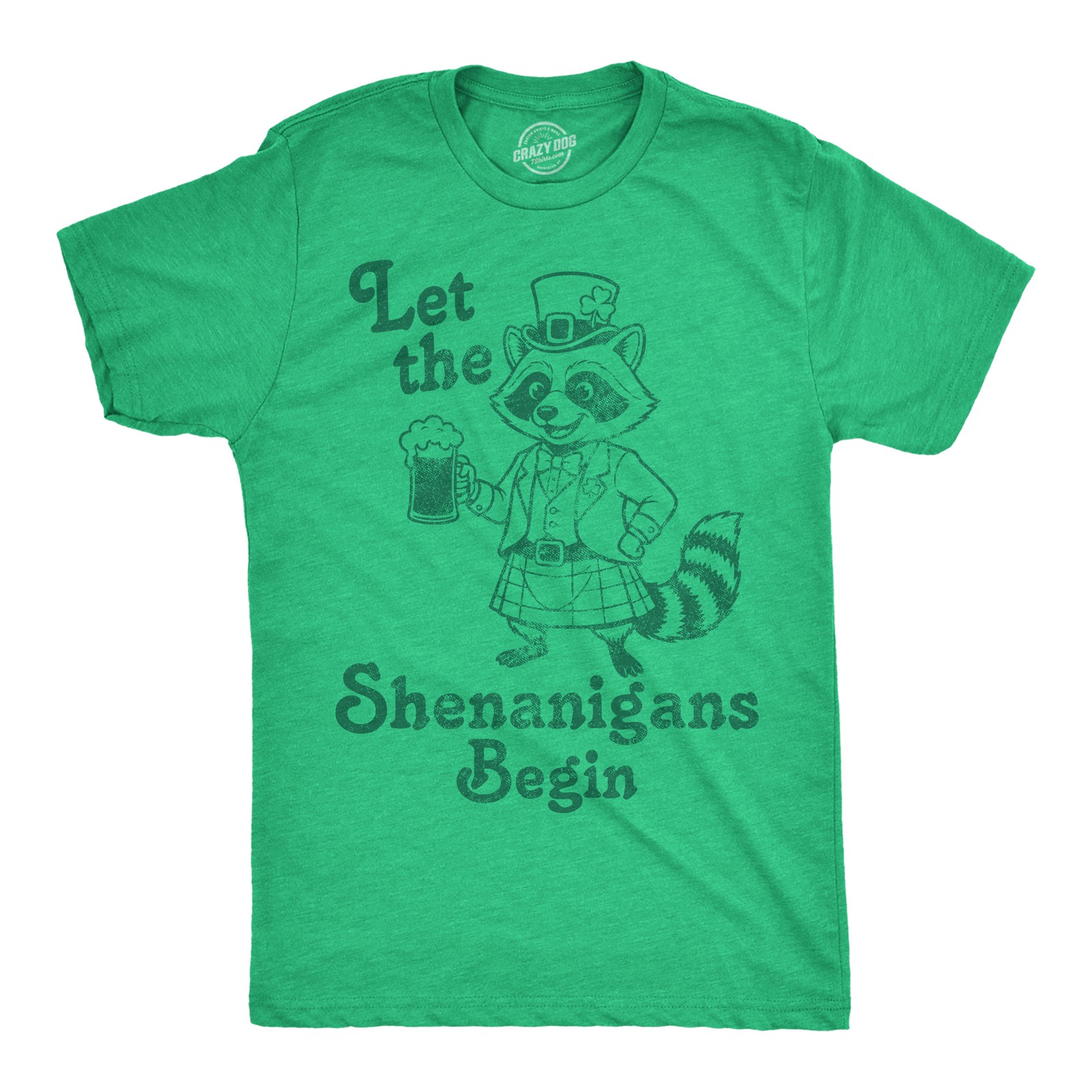 Mens Funny T Shirts Let The Shenanigans Begin Sarcastic St Patricks Day Tee For