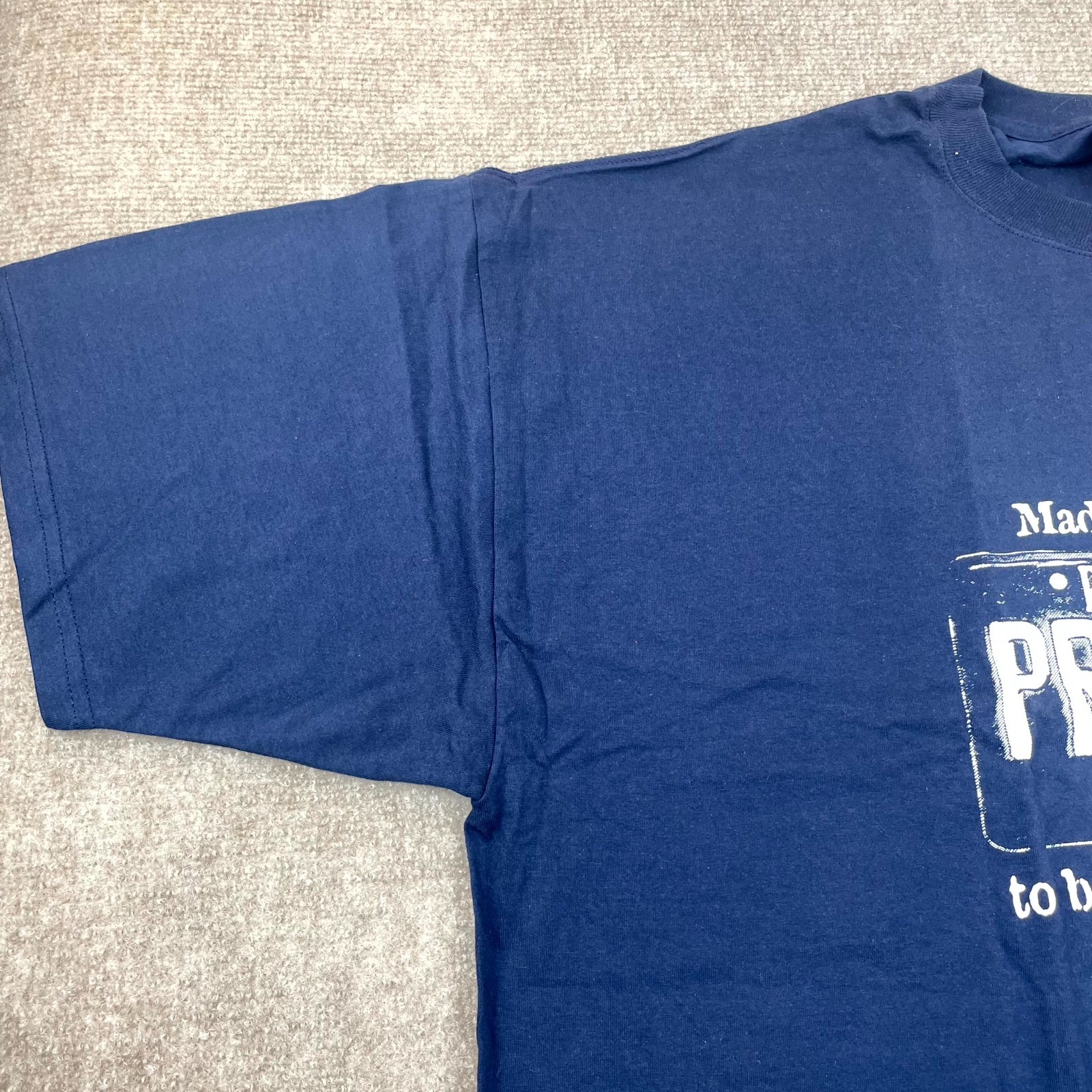 Prison Blues By Jerzees T Shirt Mens 2X Made On The Inside To Be Worn On Outside