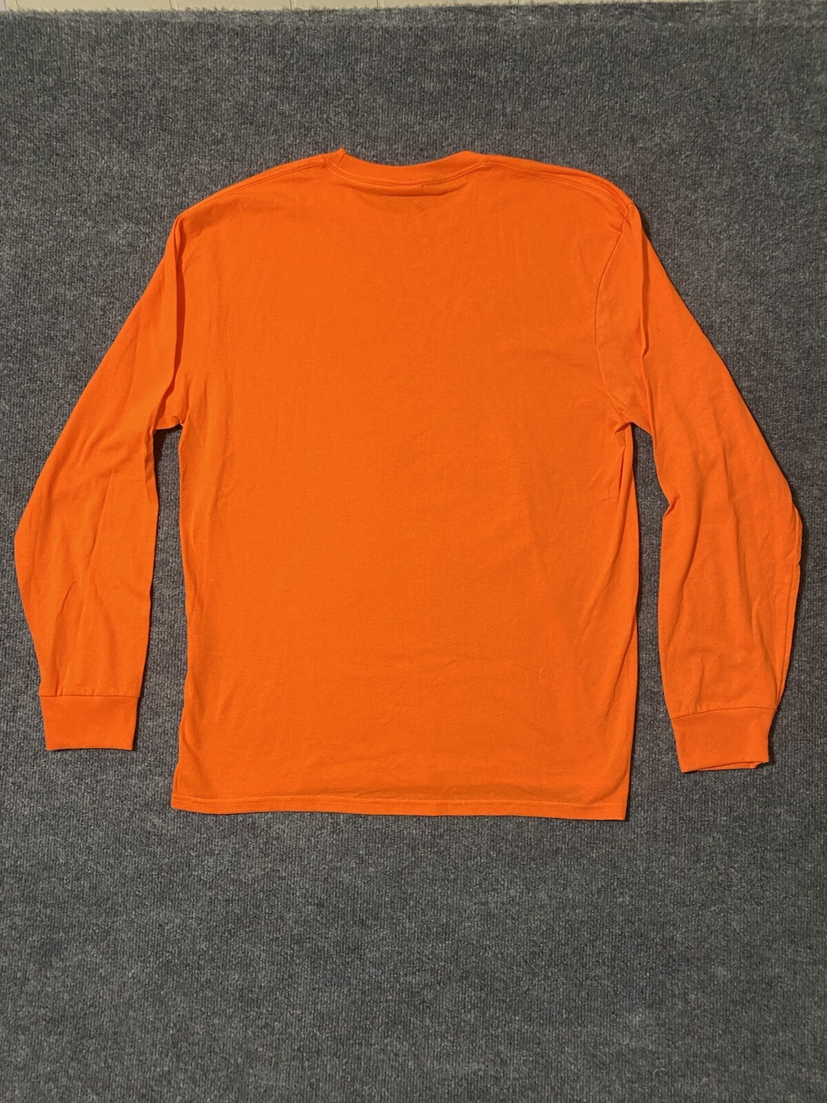 Prologistix Staffing Safety Orange Men’s Long Sleeve T Shirt Large Front Logo