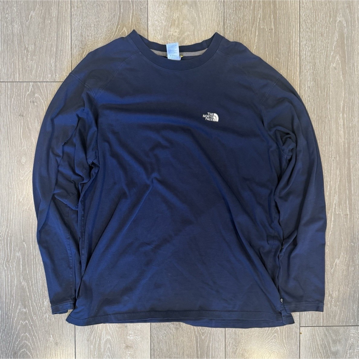 Vintage The North Face A5 Series Long Sleeve Shirt Navy Blue Mens XL 100% Cotton